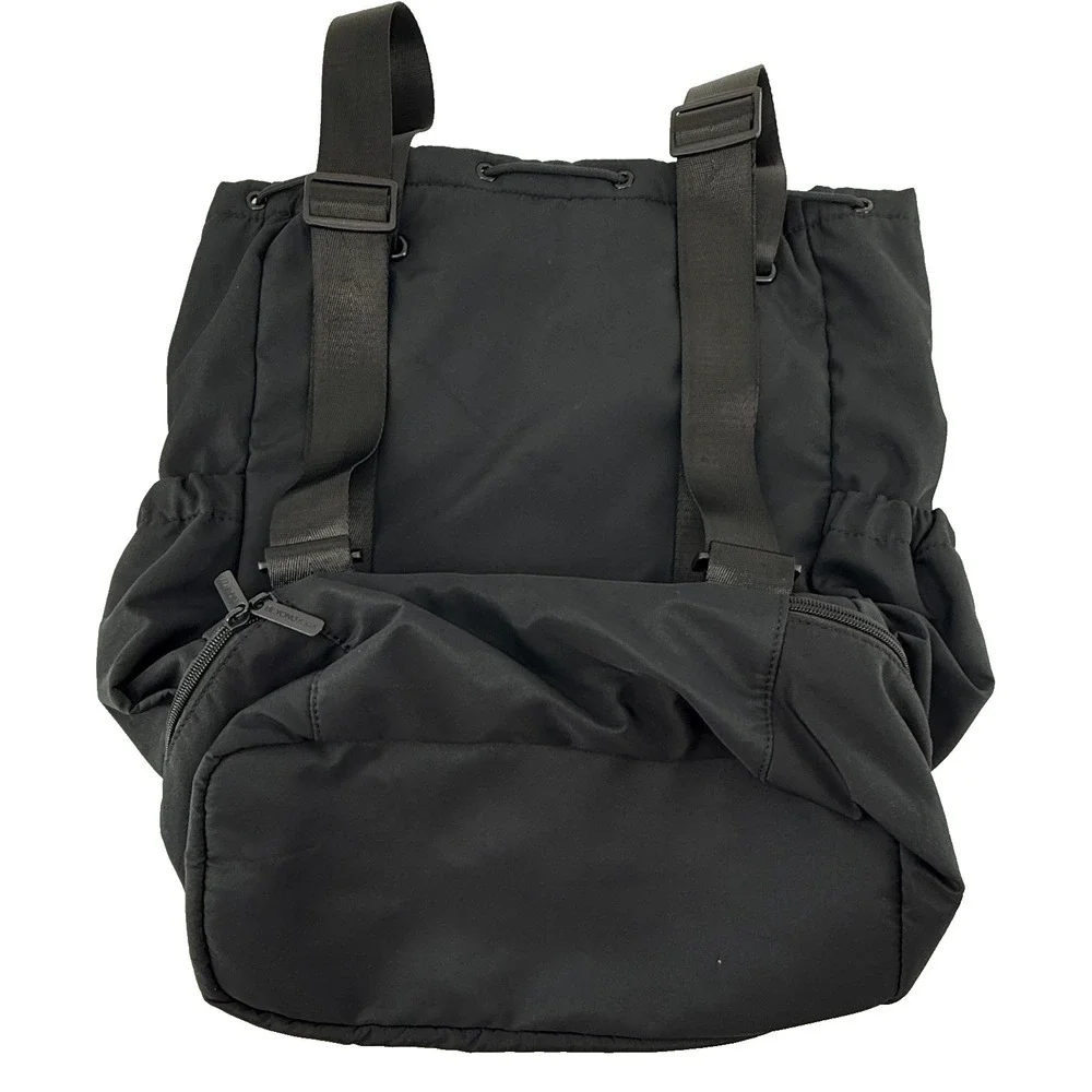 Beyond Yoga Backpack Black Drawstring Gym Yoga Bag Travel‎ Athlete Multi Pocket